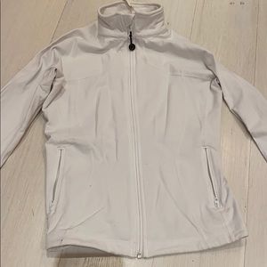 White long sleeve zip up lululemon sweatshirt